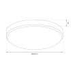 MILAGRO ML1831 Plafon Maya Czarny 36W LED Ø500