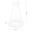 MILAGRO ML1866 Lampa wisząca Union Czarny 40W LED 3000-4000-6000K