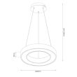 MILAGRO ML1867 Lampa wisząca Union Gold 40W LED 3000-4000-6000K