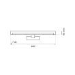 MILAGRO ML2028 Kinkiet Mirore 8W 40cm Biały