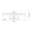 MILAGRO ML2033 Kinkiet VINCI 12W 40cm