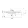 MILAGRO ML2034 Kinkiet VINCI 15W 60cm