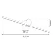 MILAGRO ML2048 Kinkiet Artist chrom 9W LED 60cm