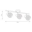 MILAGRO ML2119 Lampa sufitowa DEX 3xE14