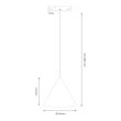 MILAGRO ML2156 Magnetic track pendant cone 5mm 7W 4000K