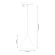 MILAGRO ML2156 Magnetic track pendant cone 5mm 7W 4000K