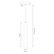MILAGRO ML2157 Magnetic track pendant tube 5mm 5W 4000K