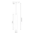 MILAGRO ML2157 Magnetic track pendant tube 5mm 5W 4000K