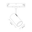 MILAGRO ML2177 Magnetic track 10mm 6W 3000-6000K