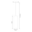 MILAGRO ML2179 Magnetic track pendant 10mm 7W 3000-6000K