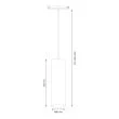 MILAGRO ML2179 Magnetic track pendant 10mm 7W 3000-6000K
