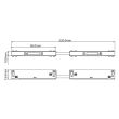 MILAGRO ML2190 Łącznik prosty magnetic track 10mm
