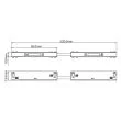 MILAGRO ML2190 Łącznik prosty magnetic track 10mm