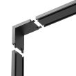 MILAGRO ML2213 Slim Magnetic Track Narożnik Czarny dół L