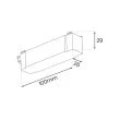 MILAGRO ML2231 Slim Magnetic Track Czarny Wire storage