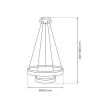 MILAGRO ML2241 Lampa wisząca GALA GOLD 54W LED