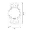 MILAGRO ML2262 Lampka dziecięca projektor KOSMONAUTA