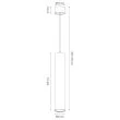 MILAGRO ML2439 Lampa wisząca GENESIS BLACK GOLD 1xGU10