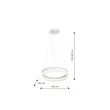 MILAGRO ML405 LAMPA WISZĄCA RING 24W LED