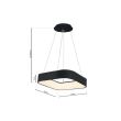 MILAGRO ML570 LAMPA WISZĄCA ASTRO BLACK 40W LED 3000K-4000K