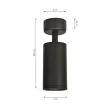MILAGRO ML6088 Oprawa Mica Spot Czarny 1xGU10