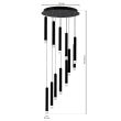 MILAGRO ML6161 Lampa wisząca CARBON 12W LED