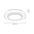MILAGRO ML6406 Plafon NAOMI SMART Ø380 mm 24W LED RGB