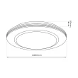 MILAGRO ML6408 Plafon KELLY 48W LED Ø480 mm