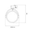 MILAGRO ML7057 Oprawa Lugar Track Czarny 1xAR111 GU10 - 3-obwodowy