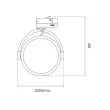 MILAGRO ML7057 Oprawa Lugar Track Czarny 1xAR111 GU10 - 3-obwodowy