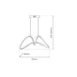 MILAGRO ML7951 Lampa wisząca TESORO BLACK 48W LED