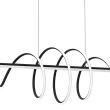 MILAGRO ML8608 LAMPA WISZĄCA TWIST BLACK 90W LED