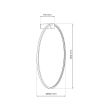 MILAGRO ML8852 Kinkiet Saturno Black 46W LED