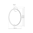 MILAGRO ML8859 Lampa sufitowa Saturno Gold 25W LED