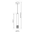 MILAGRO ML8878 Lampa wisząca TUBI WHITE 1xGU10