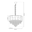 MILAGRO ML8895 Żyrandol LUXURIA 9xE14