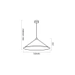 MILAGRO MLP0646 Lampa wisząca Fuji Ø70cm 1xE27