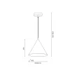 MILAGRO MLP0871 Lampa wisząca Bosco 1xE27