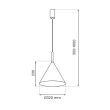 MILAGRO MLP0960 Lampa wisząca CAPITAL ROSE GOLD 1xGX53