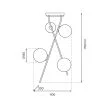 MILAGRO MLP0974 Lampa sufitowa INTER 4xE14