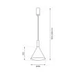 MILAGRO MLP0977 Lampa wisząca PERU BLACK 1xE27