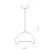 MILAGRO MLP1063 Lampa wisząca GAMMA BLACK 1xE27