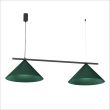 MILAGRO MLP1529 Lampa wisząca CAPITAL BLACK/GREEN 2XGX53