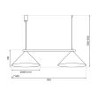MILAGRO MLP1529 Lampa wisząca CAPITAL BLACK/GREEN 2XGX53