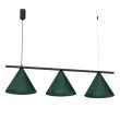 MILAGRO MLP1530 Lampa wisząca CAPITAL BLACK GREEN 3XGX53