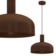 MILAGRO MLP1557 Lampa wisząca VISBY CZEKOLADOWY 1xE27