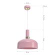 MILAGRO MLP6199 Lampa wisząca MALMO PINK 1xE27