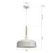 MILAGRO MLP6217 Lampa wisząca TAYLOR WHITE 1xE27 60W