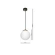 MILAGRO MLP6495 Lampa wisząca SPARTA BLACK / GOLD 1xE27