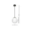 MILAGRO MLP6495 Lampa wisząca SPARTA BLACK / GOLD 1xE27